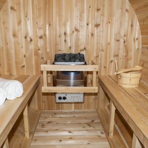 Canadian Timber Tranquility Barrel Sauna (Electric Heated)