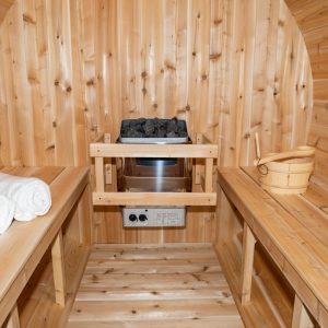 Canadian Timber Harmony Barrel Sauna (Electric Heated)