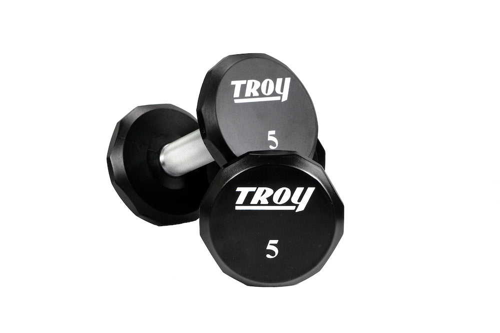 TROY 12-Sided Urethane Encased Dumbbell Sets