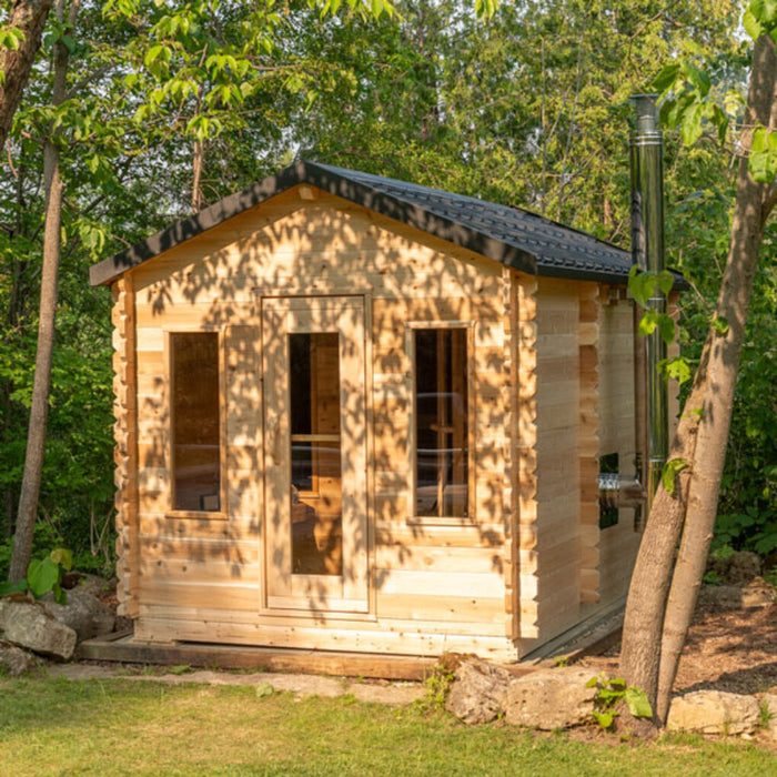 Canadian Timber Georgian Cabin Sauna with Changeroom (Electric Heated)