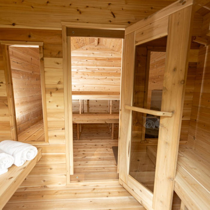 Canadian Timber Georgian Cabin Sauna with Changeroom (Electric Heated)