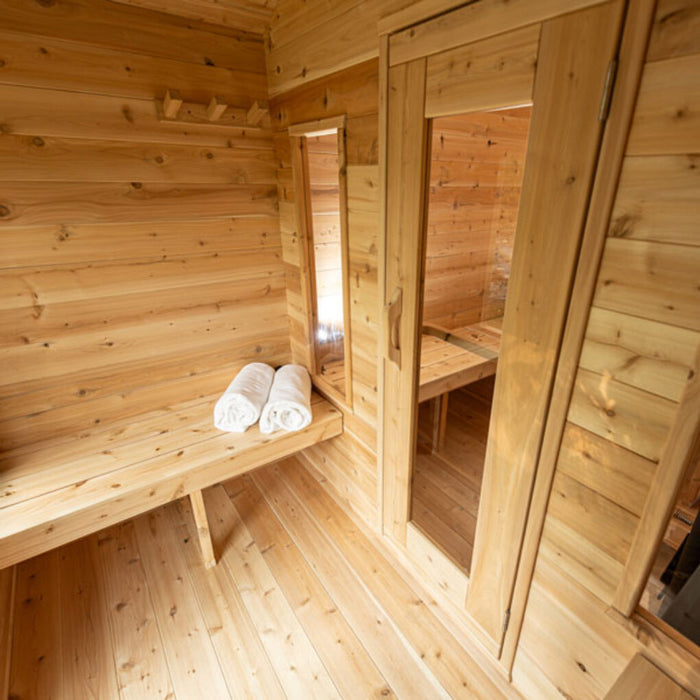 Canadian Timber Georgian Cabin Sauna with Changeroom (Electric Heated)