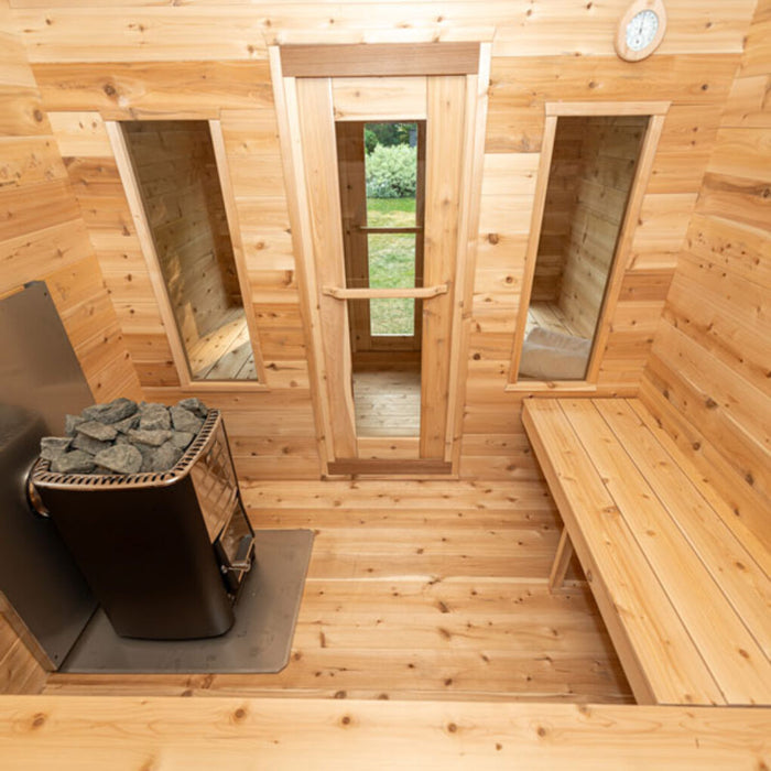 Canadian Timber Georgian Cabin Sauna with Changeroom (Electric Heated)