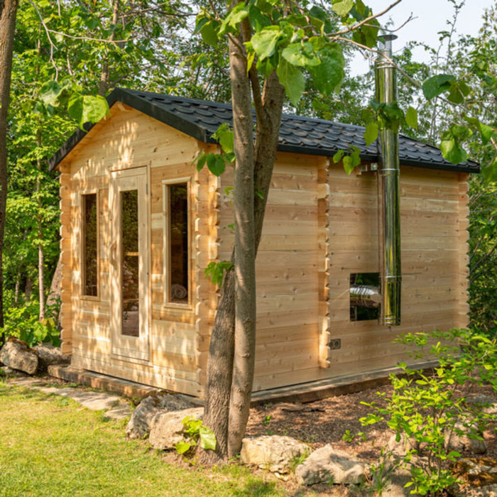 Canadian Timber Georgian Cabin Sauna with Changeroom (Electric Heated)