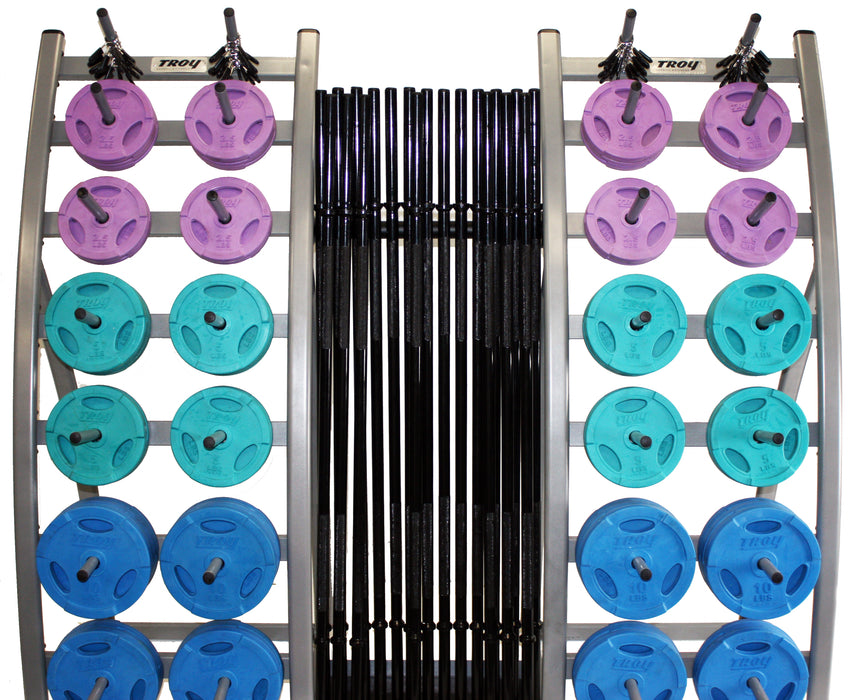 TROY workout system colour pac with rack