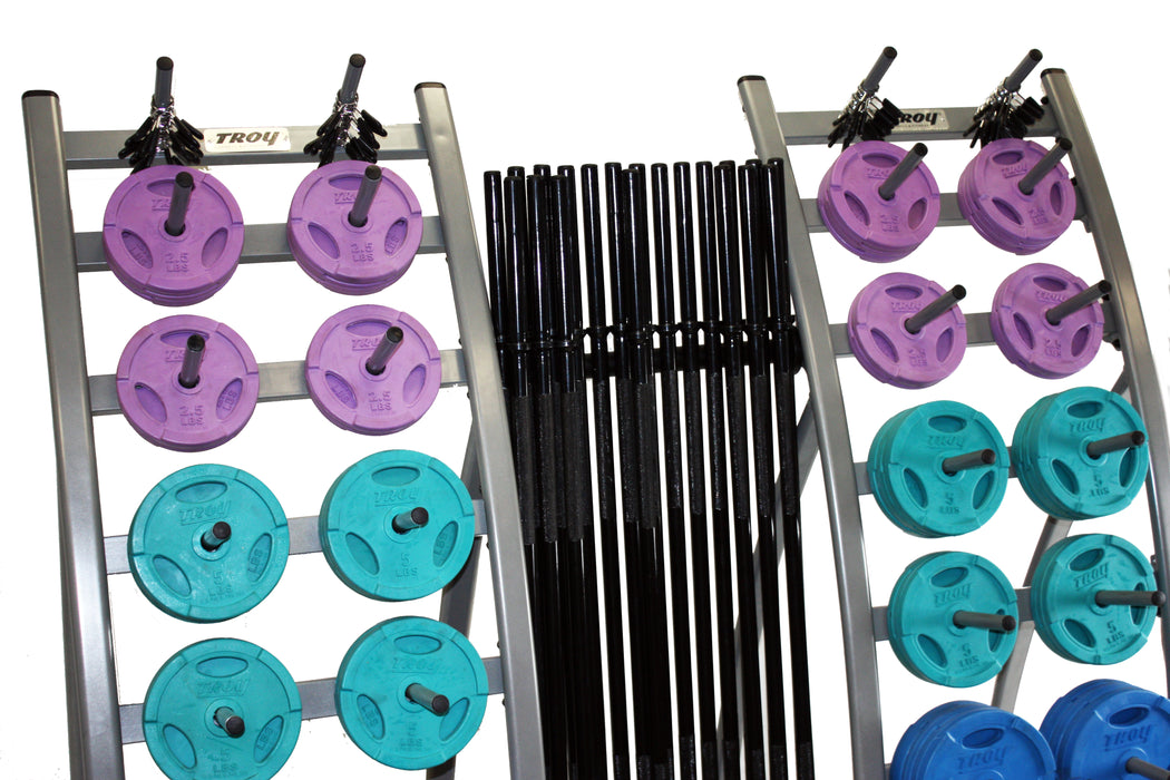 TROY workout system colour pac with rack