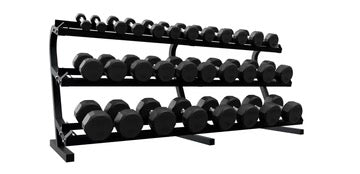 TROY 12 Sided Rubber Encased Dumbbell Sets