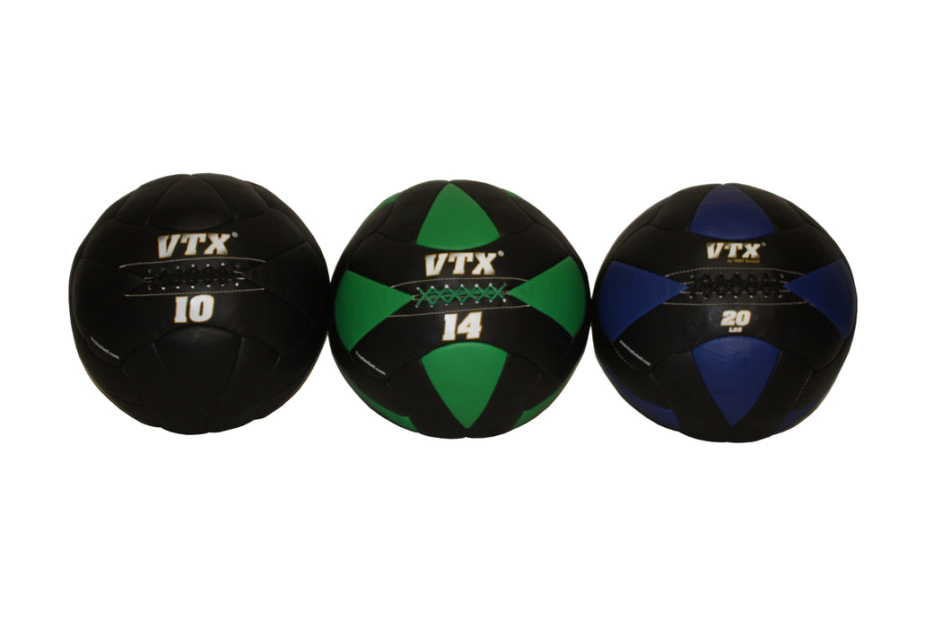 VTX wall ball rack w/ 8-50 pound wall balls