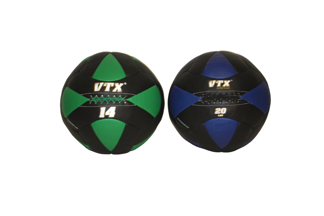 VTX wall ball rack w/ 8-50 pound wall balls