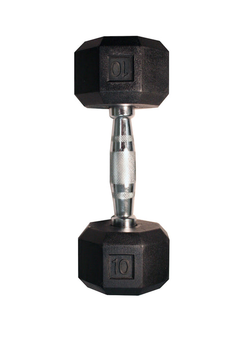 VTX 8-sided rubber encased dumbbell sets