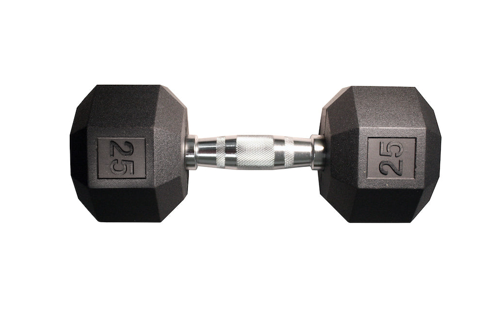 VTX 8-sided rubber encased dumbbell sets