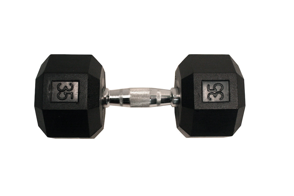 VTX 8-sided rubber encased dumbbell sets