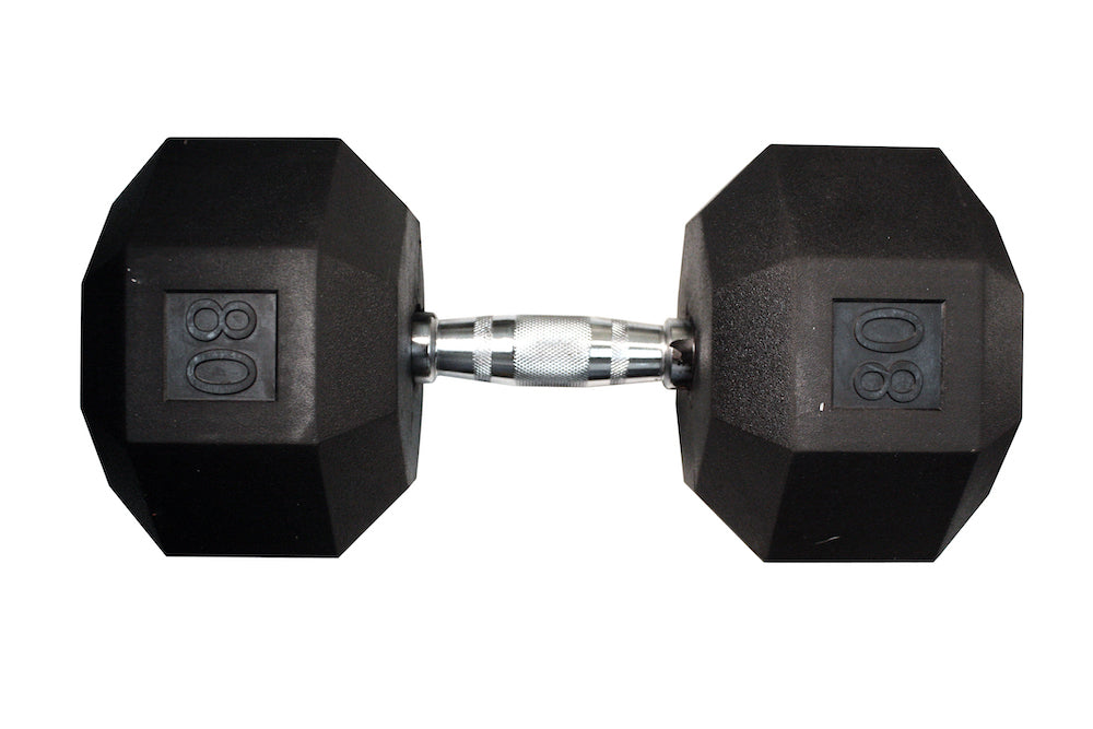 VTX 8-sided rubber encased dumbbell sets