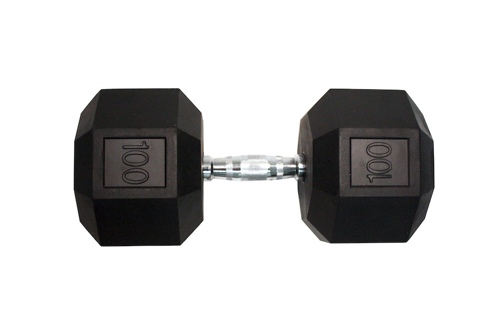 VTX 8-sided rubber encased dumbbell sets