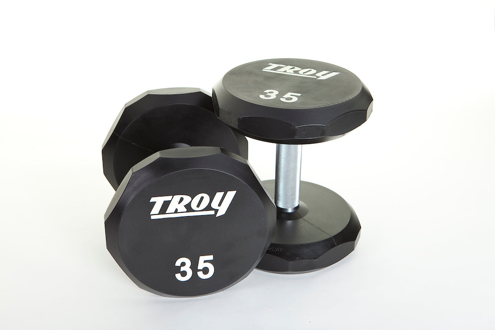 TROY 12-Sided Urethane Encased Dumbbell Sets