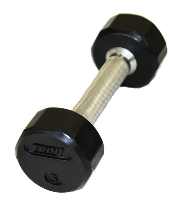 TROY 12 Sided Rubber Encased Dumbbell Sets