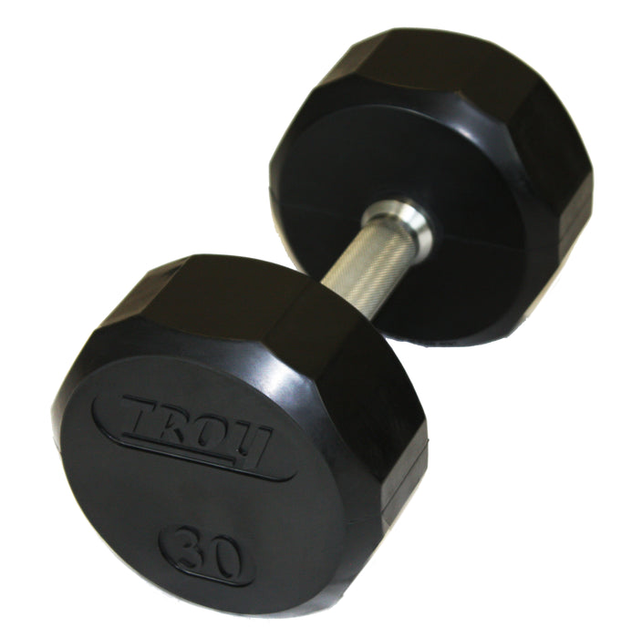 TROY 12 Sided Rubber Encased Dumbbell Sets