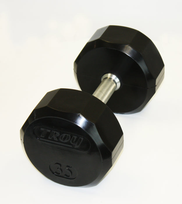 TROY 12 Sided Rubber Encased Dumbbell Sets