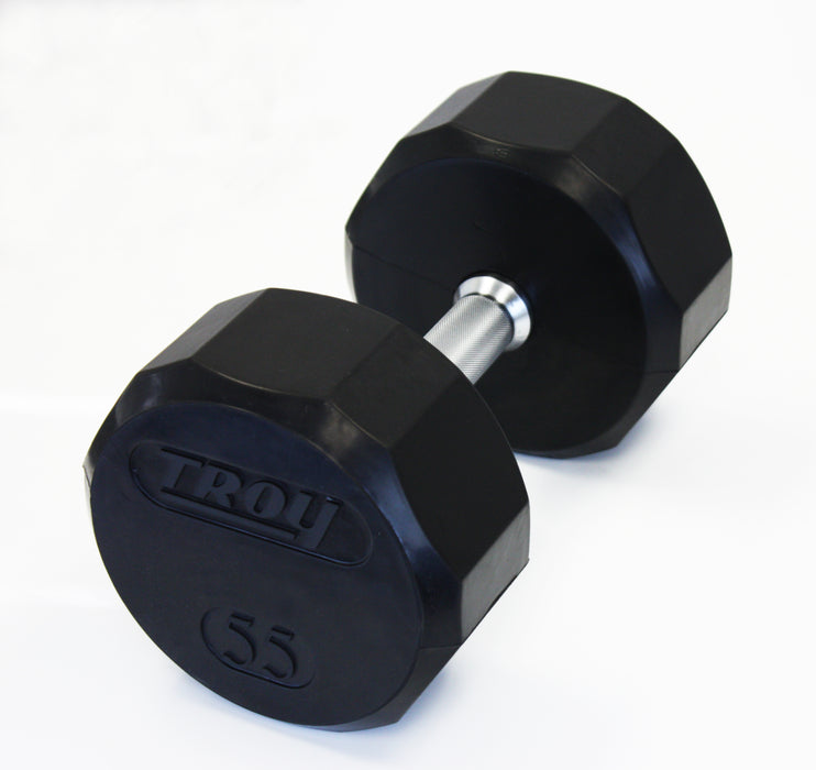 TROY 12 Sided Rubber Encased Dumbbell Sets