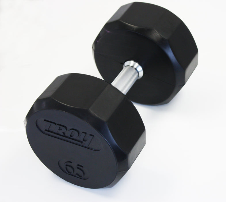 TROY 12 Sided Rubber Encased Dumbbell Sets