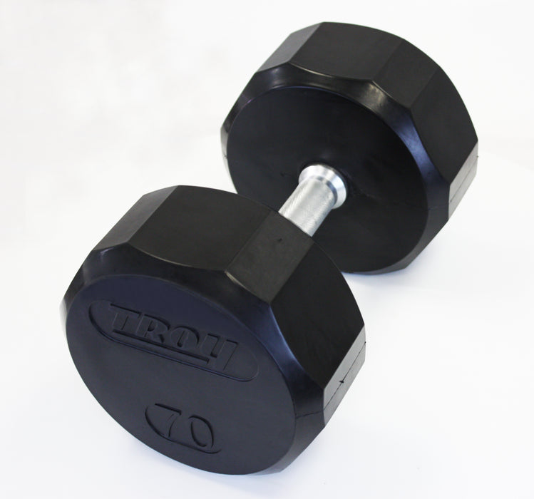 TROY 12 Sided Rubber Encased Dumbbell Sets