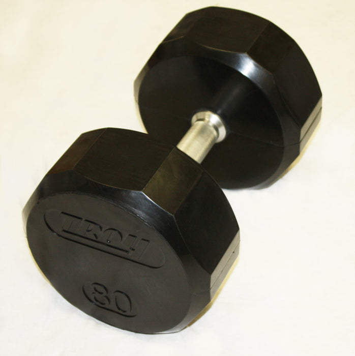 TROY 12 Sided Rubber Encased Dumbbell Sets