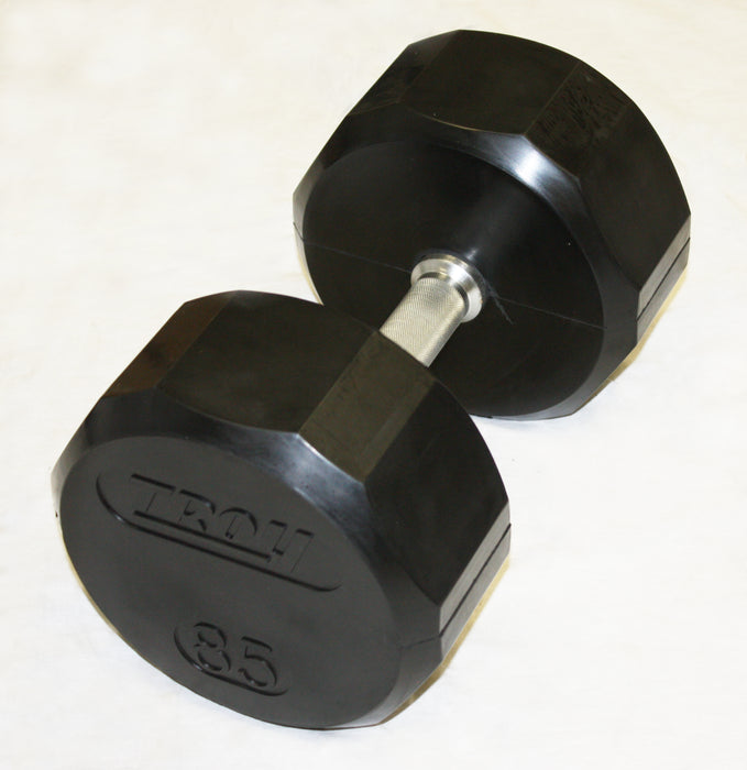 TROY 12 Sided Rubber Encased Dumbbell Sets