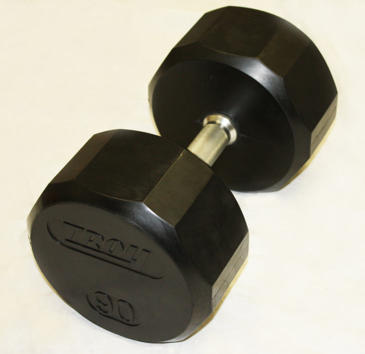 TROY 12 Sided Rubber Encased Dumbbell Sets