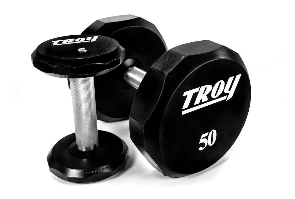 TROY 12-Sided Urethane Encased Dumbbell Sets