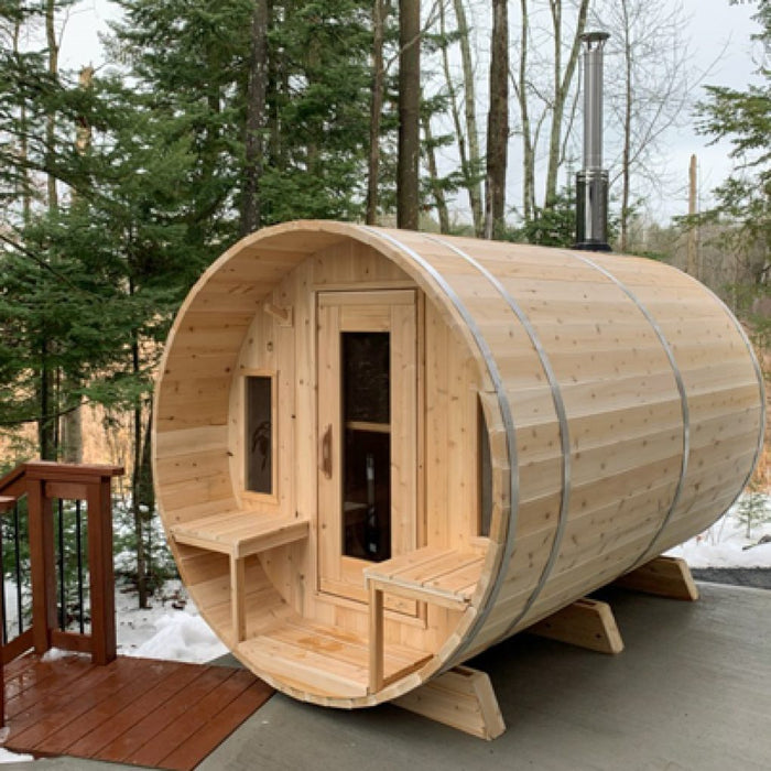 Canadian Timber Tranquility Barrel Sauna (Electric Heated)