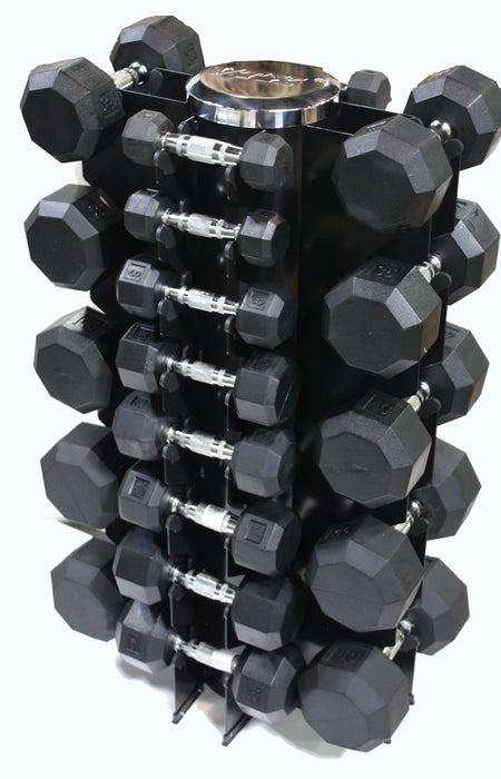 VTX 4sided vert rack w/ 13 pair rubber dbs