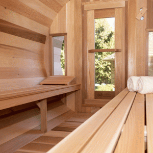 Canadian Timber Tranquility Barrel Sauna (Electric Heated)