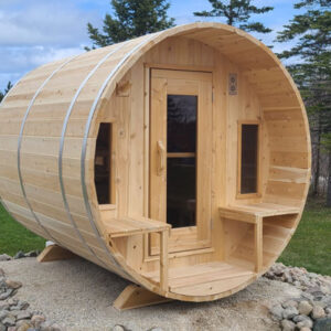 Canadian Timber Tranquility Barrel Sauna (Electric Heated)