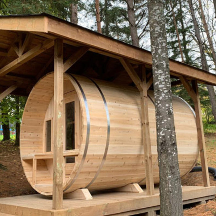 Canadian Timber Tranquility Barrel Sauna (Electric Heated)