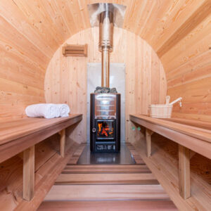 Canadian Timber Tranquility Barrel Sauna (Electric Heated)